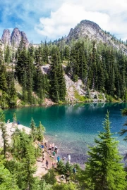 Washington's Natural Harmony: Forest, Mountains and Lake