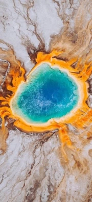 Wyoming's Geothermal Wonder: A Vivid Explosion of Nature in the US