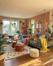 Cozy Plant Corner: Warm Shades for Your Home