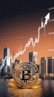 Cryptocurrency Rise: Dynamics and City Skyscrapers