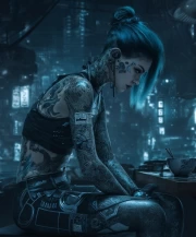 Neon City of Implants: Dive into the World of Cyberpunk