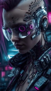Neon Wanderer: A Mysterious Figure in the World of Cyberpunk