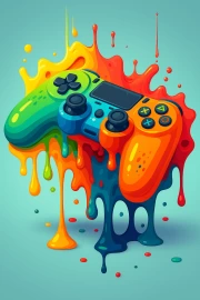 Bright Gamepad: Art of Gaming for the Wall