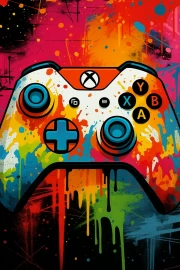 Gaming Adrenaline Rush: Bright Joystick