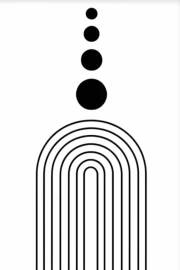 Black Arcs and Circles: Geometric Minimalism for Modern Interiors