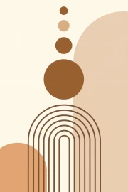 Geometric Harmony: Lines and Circles