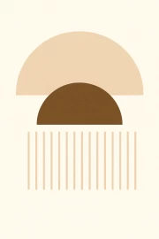 Harmony of Semicircles: Elegant Geometric Design for Interior