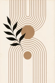 Harmony of Lines and Nature: Geometric Elegy