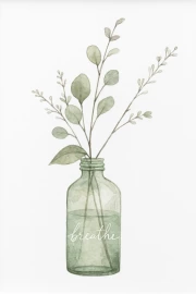 Delicate Branches in a Vase: Flowers for Tranquility and Freshness