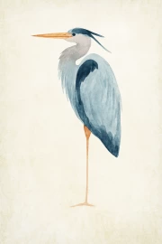 Grace of Watercolor Bird: Elegance of Nature in Interior
