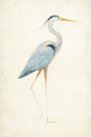 Graceful Bird in Watercolor: An Elegant Accent for Your Interior