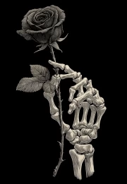 Gothic Rose: Eternity in the Bony Hand