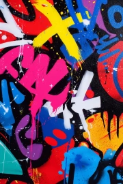 Graffiti Color Explosion: Dynamics and Energy