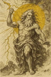 Zeus in the Lightning Whirlwind: Power Greek Mythology