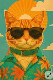 Red Cat With Glasses: Stylish Accent Hipsters
