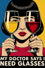 Laughter and Wine: A Humorous Spark on Your Wall