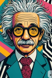 Pop Art Paradox: The Genius of Science in the Vortex of Humor
