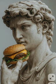 Ironic Burger: Taste of Humor on the Wall
