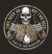 Rock 'n' Roll Skeleton with Beer for Man Cave