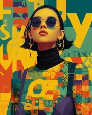 Vivid Vortex: Maximalist Explosion of Color and Style