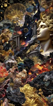 Vortex of Colors: Maximalist Wall Art