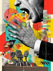 Maxim Energy: Abstract Face and Microphones