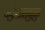 Retro Army Truck: Memory and Strength of Veterans