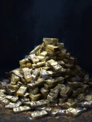 Ocean of Wealth: Pile of Banknotes