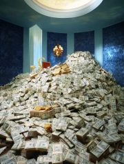 The Golden Throne of Wealth on Top of the Money Mountain