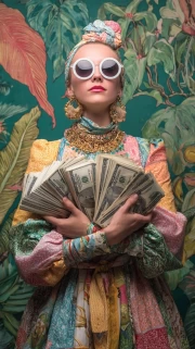 Playful Chic: Style and Money on Canvas