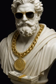 Golden Statue: Symbol of Wealth and Style