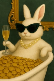 Golden Rabbit: The Irony of Luxury and Money