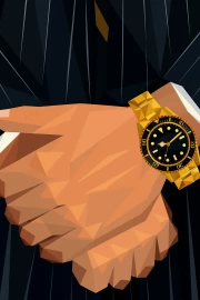 Golden Watch of Success: Symbol of Power and Style in the Interior