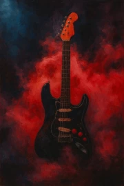 Electric Guitar from Smoke and Fire: Musical Inspiration
