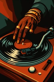 Vinyl Rhythm: Musical Instruments