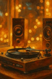 Vintage Record Player: The Magical World of Music