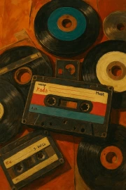Vintage Music Era: Cassettes and Records