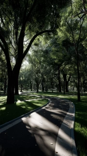 Architectural Symphony of the Park: Harmony in Stone and Nature