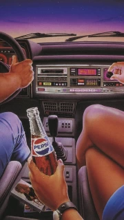 Retro Vibes: Cars, Drinks and Music from the 80s