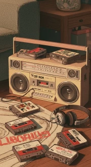 Tape Recorder and Cassettes: Cozy Atmosphere of the 90s