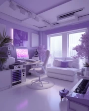 Purple Interior: Style and Comfort in Architectural Design