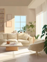 Harmony of Light and Shadow: Cozy Interior