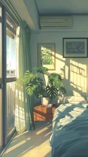 Solar Harmony: Bright Room in Architectural Interior