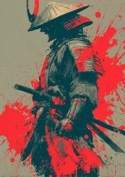 Whirlwind of Colors: Stylish Samurai of the East