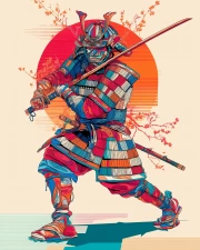 Samurai of Valor at Sunrise