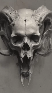 Skull with Horns: Mysticism and Nature