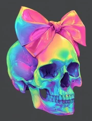 Skull with Bow: Bright Riddle