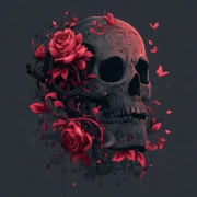 Skull and Roses: Symphony of Life and Eternity