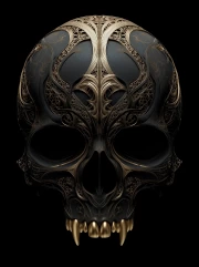 Elegant Skull: Symphony of Skeletal Decor