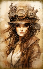 Elegant Steampunk Gears: Vintage Fantasy